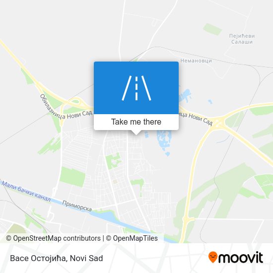 Васе Остојића map