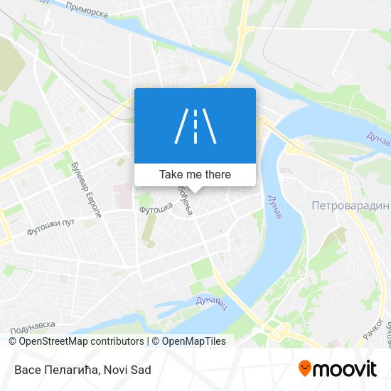 Васе Пелагића map