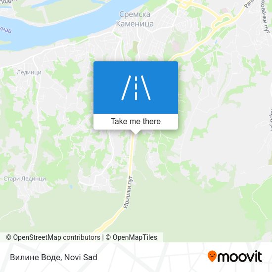 Вилине Воде map
