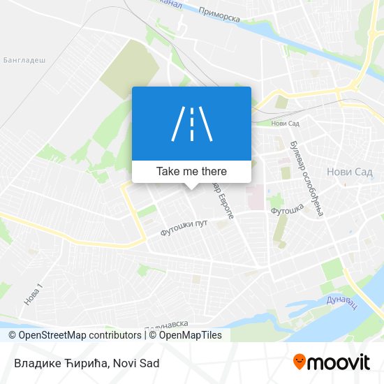 Владике Ћирића map