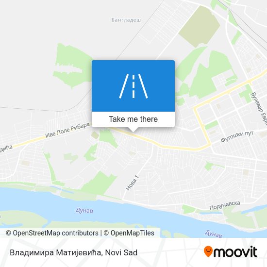 Владимира Матијевића map