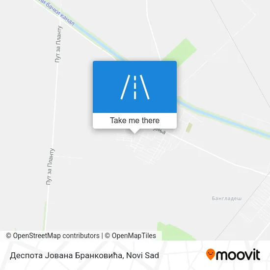 Деспота Јована Бранковића map