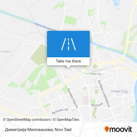 Димитрија Милованова map