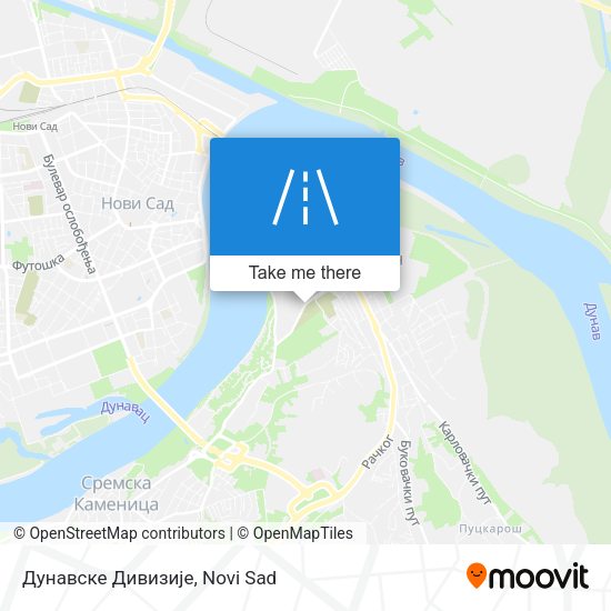 Дунавске Дивизије map