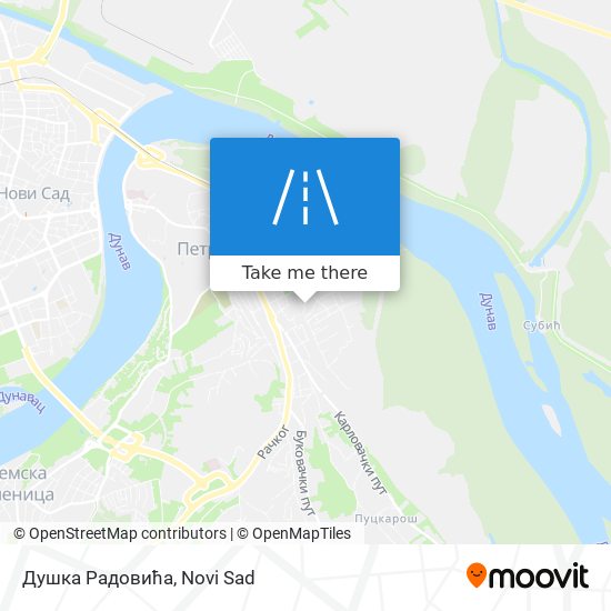 Душка Радовића map