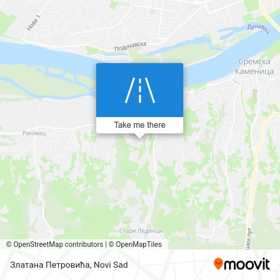 Златана Петровића map