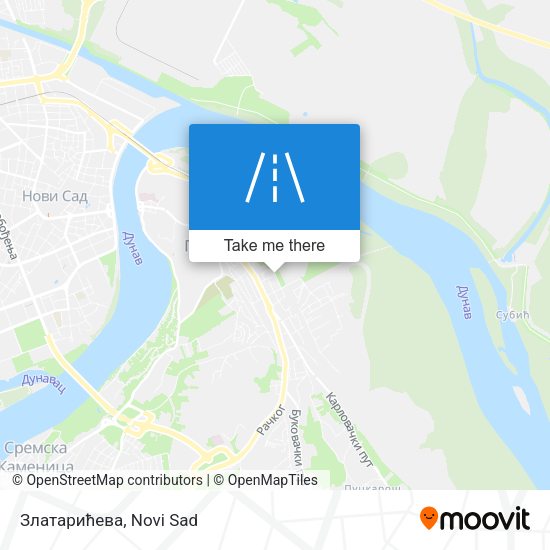 Златарићева map
