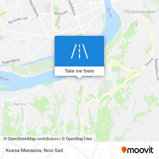Кнеза Михаила map