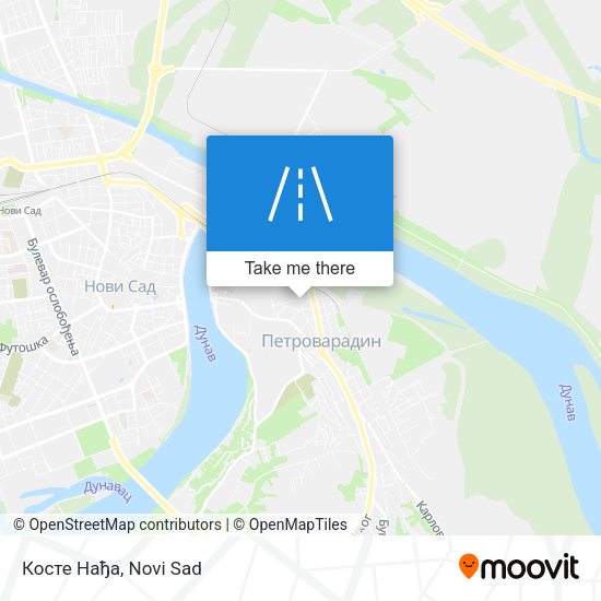 Косте Нађа map
