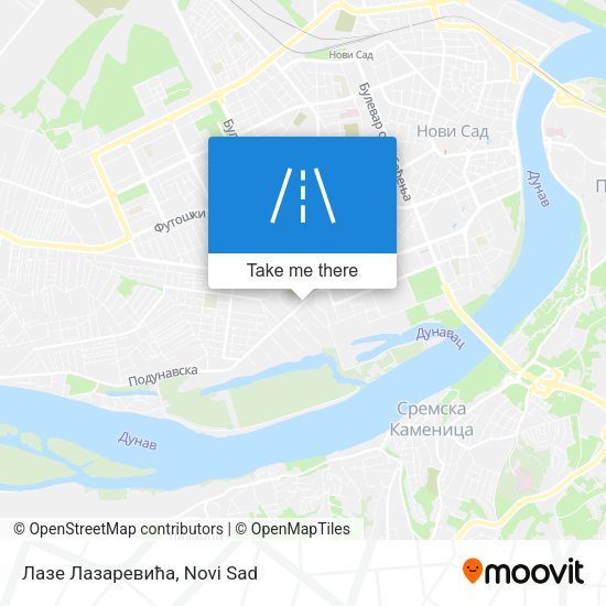 Лазе Лазаревића map