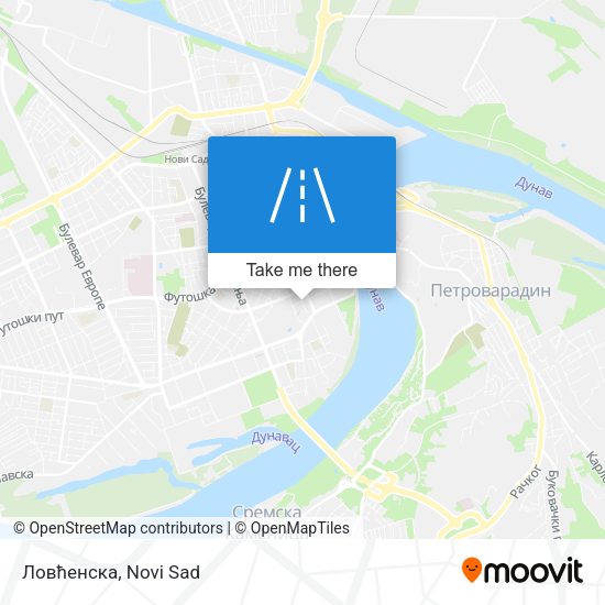 Ловћенска map