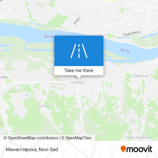 Манастирска map