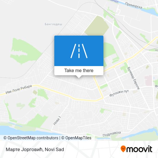 Марте Јорговић map