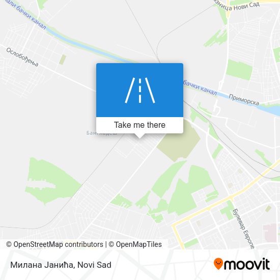 Милана Јанића map