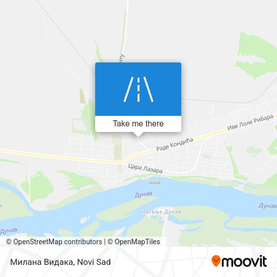 Милана Видака map
