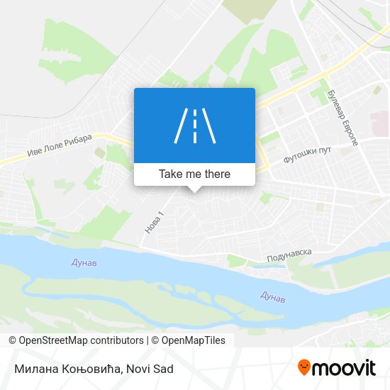 Милана Коњовића map