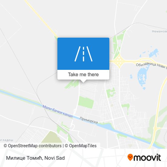 Милице Томић map