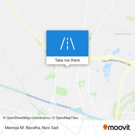 Милоја М. Васића map