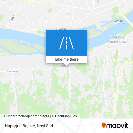 Народне Војске map