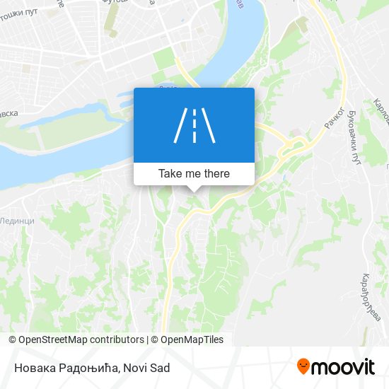 Новака Радоњића map