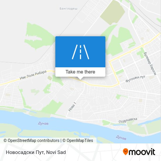 Новосадски Пут map