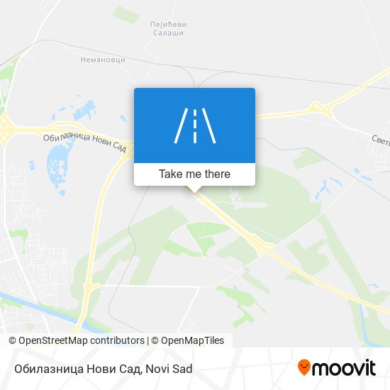 Обилазница Нови Сад map