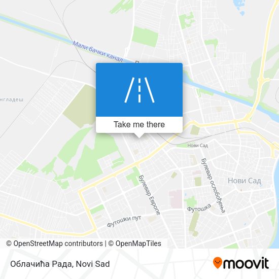 Облачића Рада map