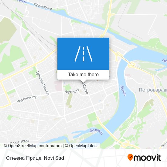 Огњена Прице map