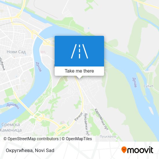 Округићева map