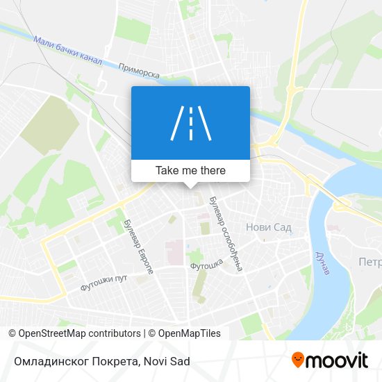 Омладинског Покрета map