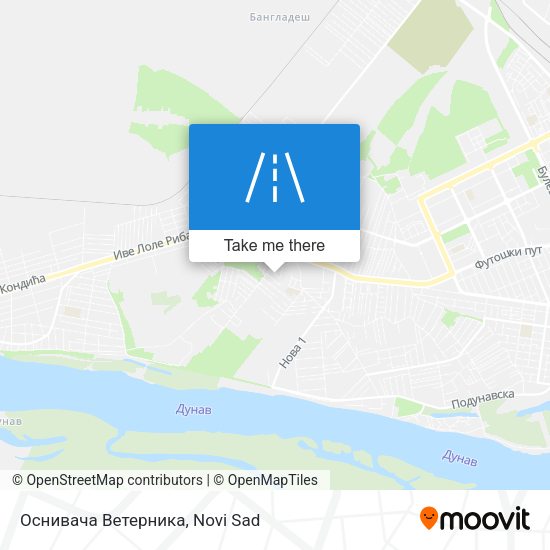 Оснивача Ветерника map