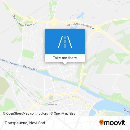 Призренска map