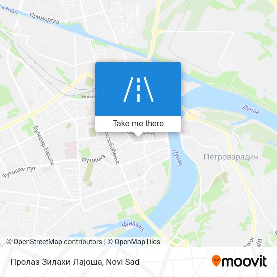 Пролаз Зилахи Лајоша map