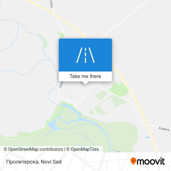 Пролетерска map