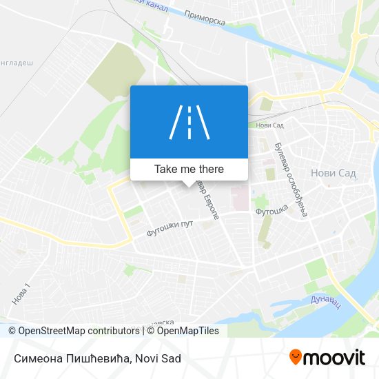 Симеона Пишћевића map