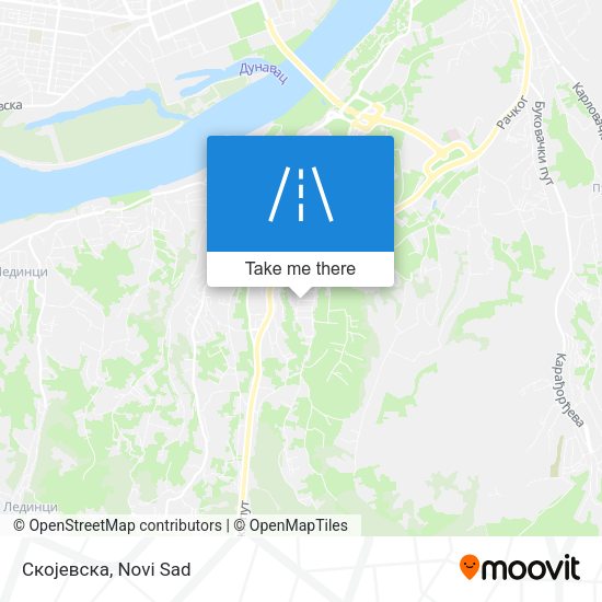 Скојевска map
