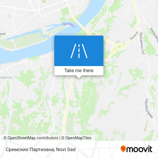 Сремских Партизана map