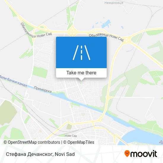 Стефана Дечанског map
