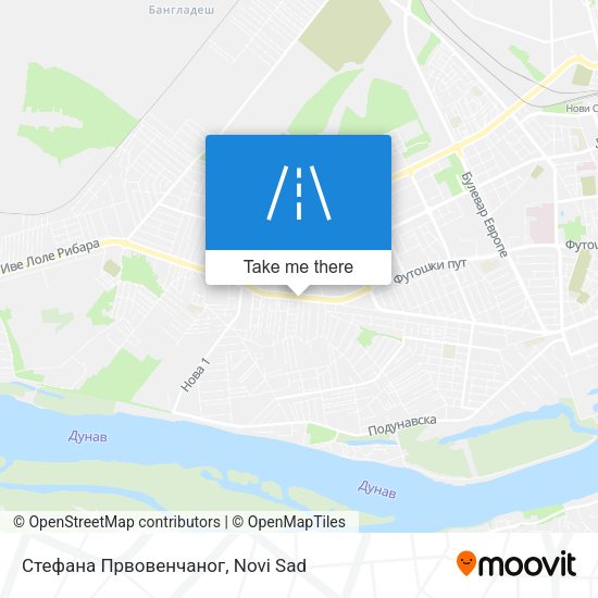 Стефана Првовенчаног map