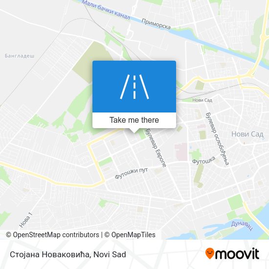 Стојана Новаковића map