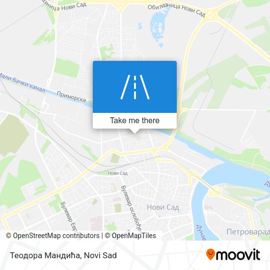 Теодора Мандића map