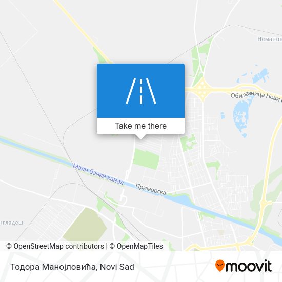 Тодора Манојловића map