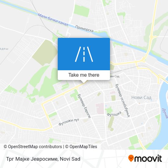 Трг Мајке Јевросиме map