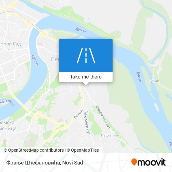 Фрање Штефановића map