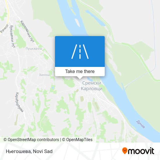 Његошева map