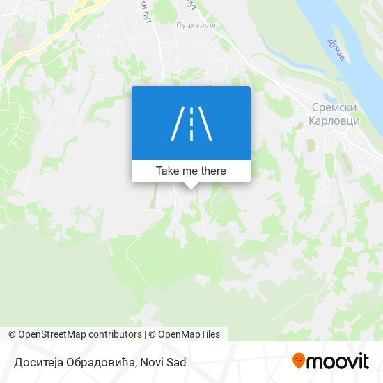 Доситеја Обрадовића map