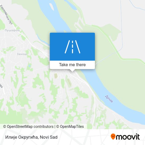 Илије Округића map