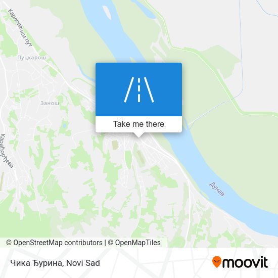 Чика Ђурина map