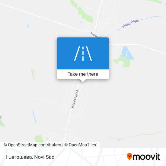 Његошева map