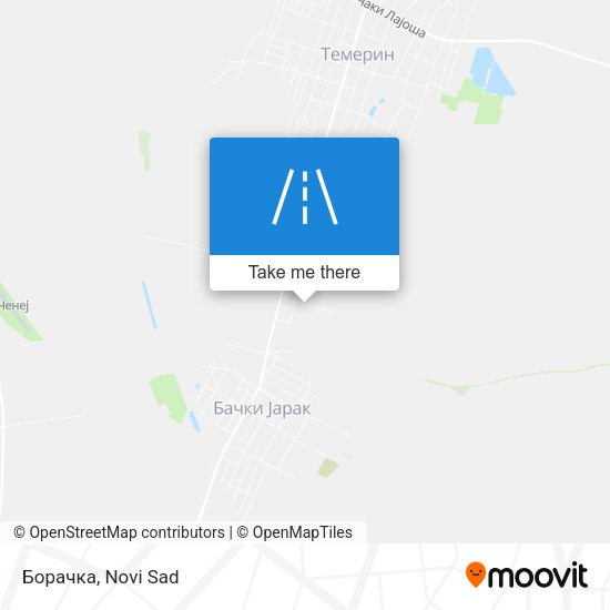 Борачка map